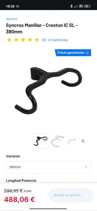 Manillar Carbono Syncros Creston