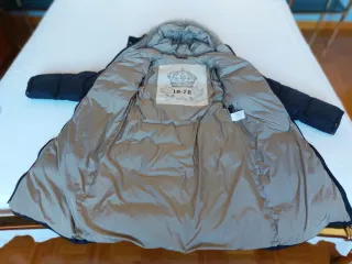 Elegante piumino Seventy 42 grigio verde