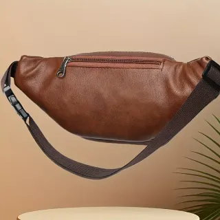 Riñonera bolso cartera cuero auténtico