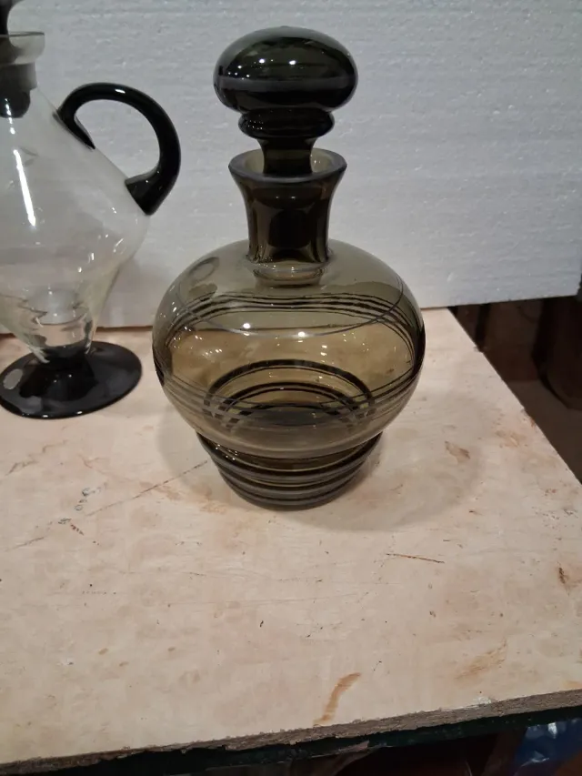 3 Licoreras Vintage Cristal Años 30