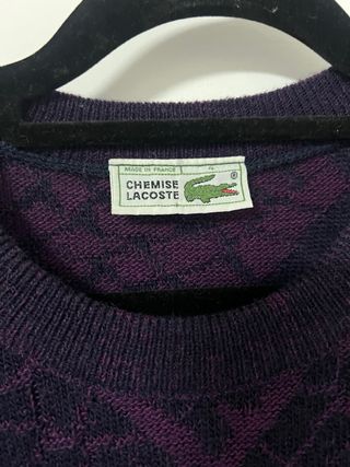 Maglione Lacoste Viola Raro Taglia M