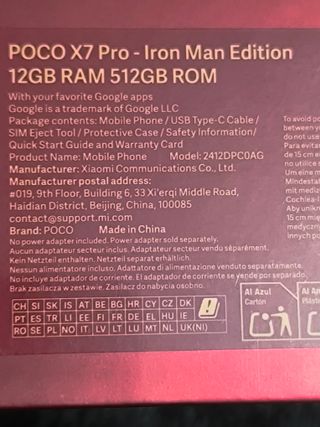 Xiaomi Poco X7 Pro Iron Man Edizione Limitata
