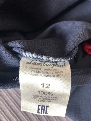 Polo maniche lunghe Lamborghini 12 anni