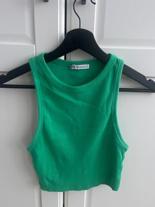 Top Zara Verde Talla M