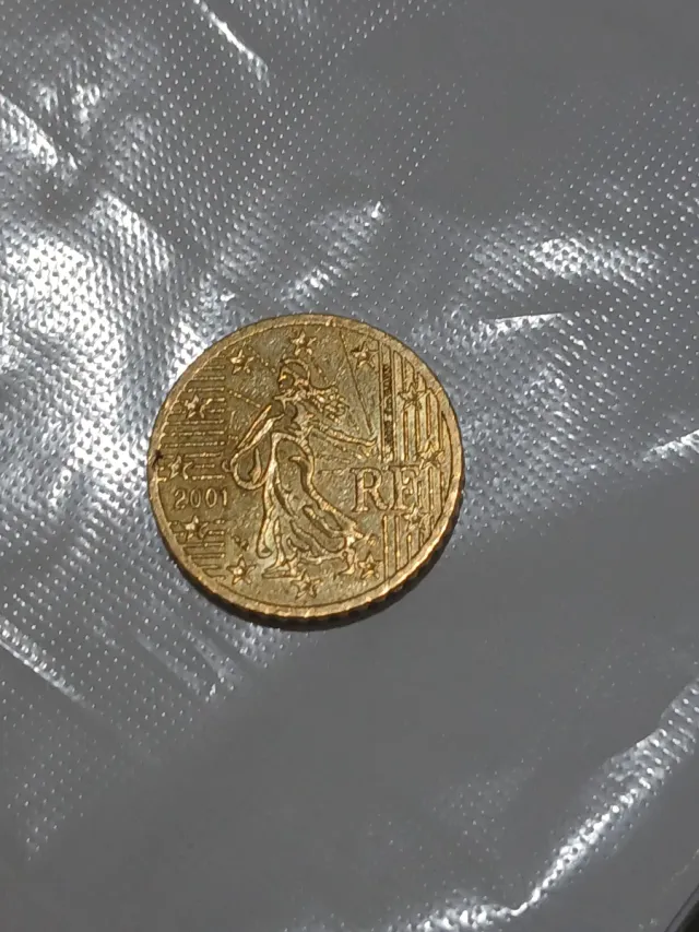 Moneda 50 céntimos RF 2001