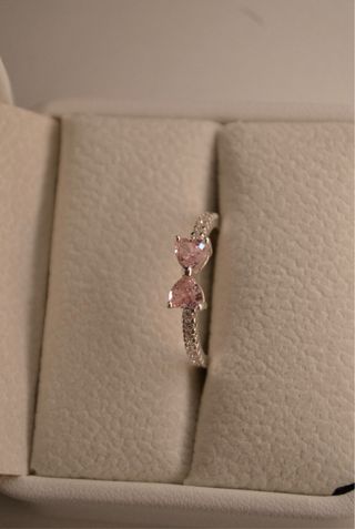 Anillo de lazo de plata de ley 925.