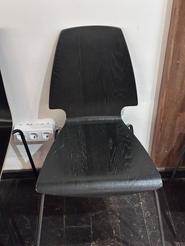 Cadeiras modernas de madeira e metal - Pacote ou unidade