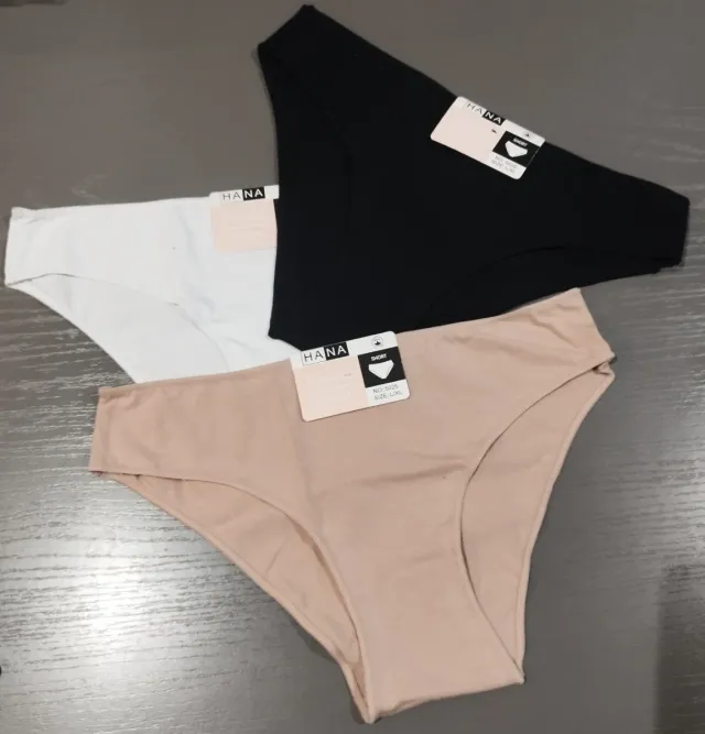 Lote 3 bragas algodón Talla L/XL