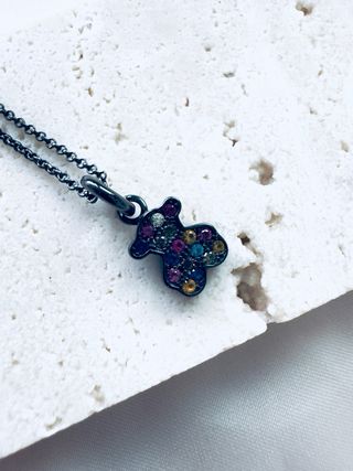 Collar Tous Fantasy Plata Oscura Zafiros