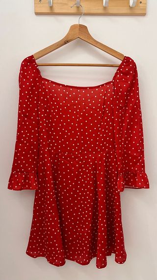Vestido Kling rojo lunares