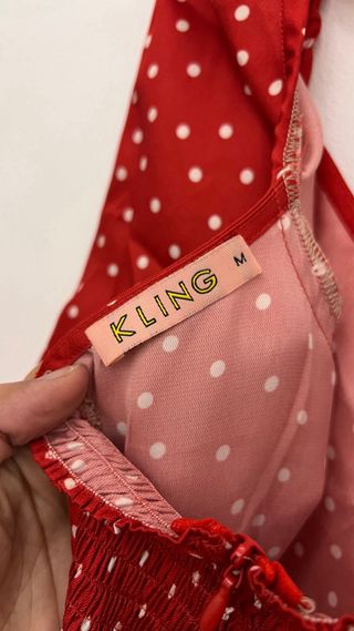 Vestido Kling rojo lunares
