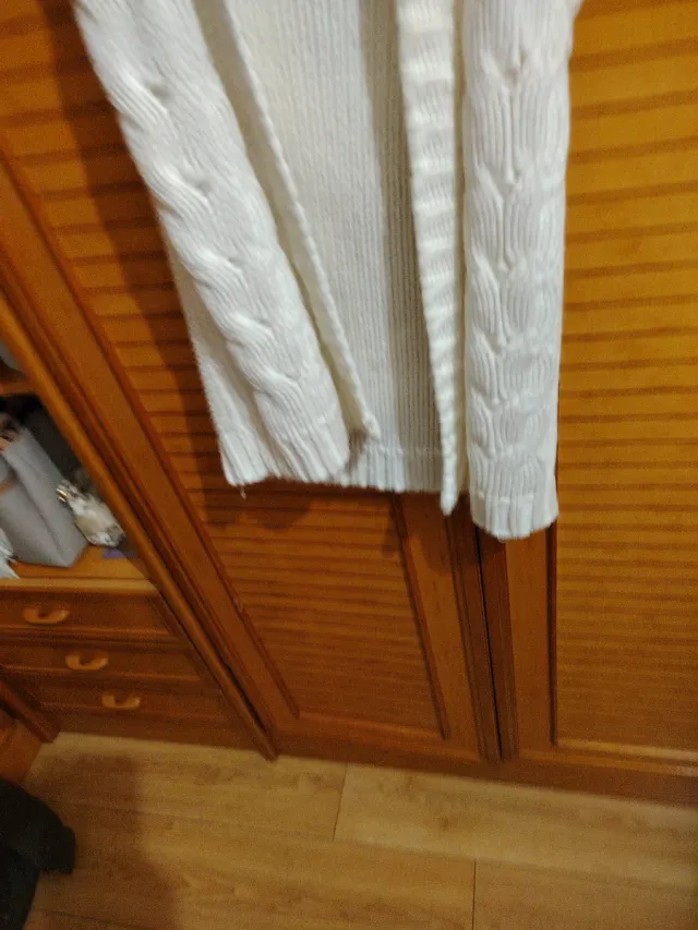 Chaleco largo tejido mujer talla única