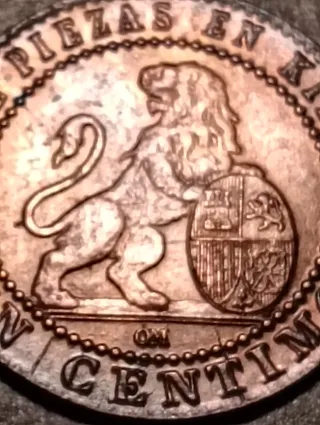 Moneda 1 Céntimo 1870 SC