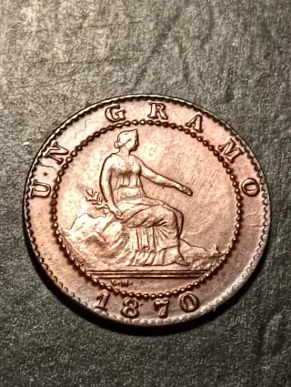Moneda 1 Céntimo 1870 SC