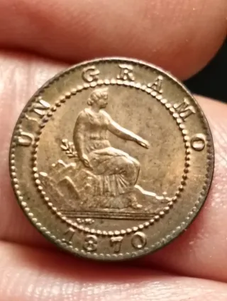 Moneda 1 Céntimo 1870 SC