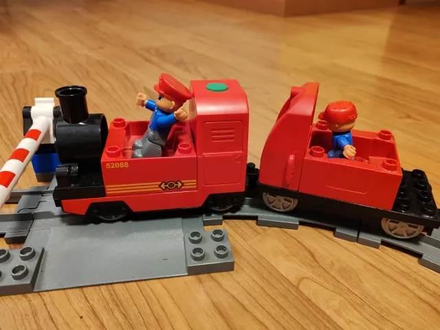 Tren+ vías Lego Duplo Rojo