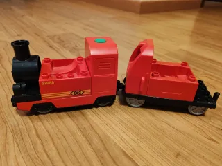 Tren+ vías Lego Duplo Rojo