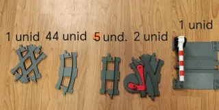 Tren+ vías Lego Duplo Rojo