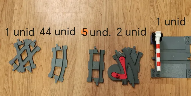 Tren+ vías Lego Duplo Rojo