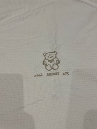 Funda Nórdica Cuna Piqué Blanco Oso
