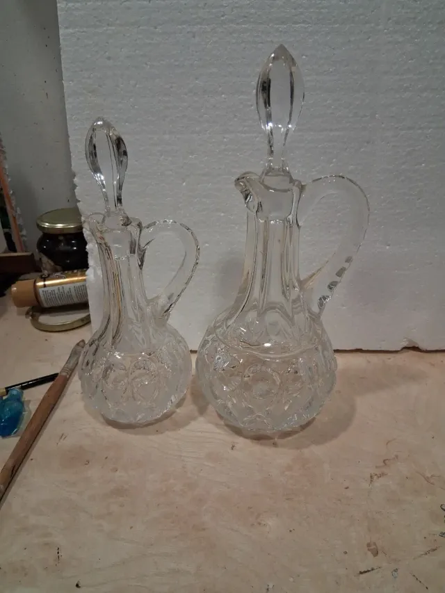 Set di 5 caraffe in cristallo Bohemia Licoreras