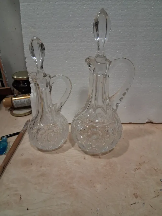 Set di 5 caraffe in cristallo Bohemia Licoreras