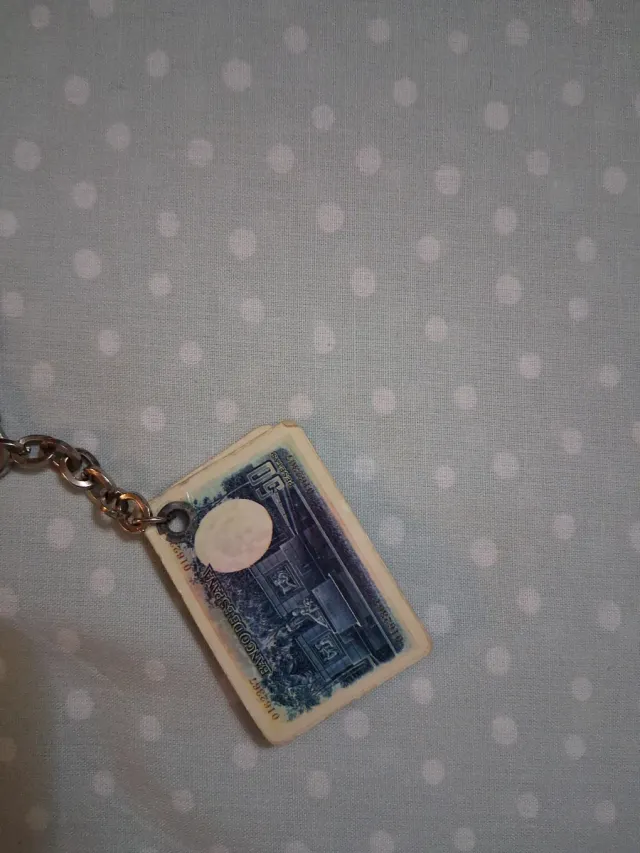 Portachiavi con banconote di Spagna antica