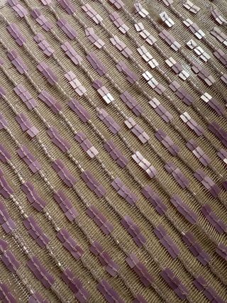 Retal tela fiesta ceremonia lentejuelas costura