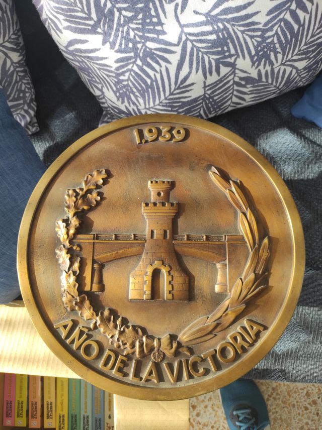 Placa Bronce Conmemorativa 1939