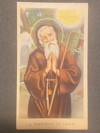 Santino San Francesco da Paola