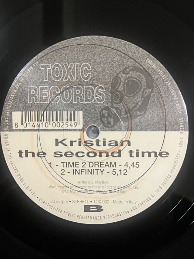 Kristian "The Second Time" vinile techno trance 90