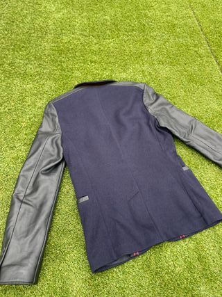 Americana Hugo Boss Cuero Sintético Negro/Rojo