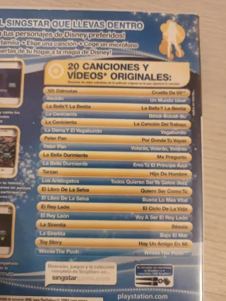 PlayStation 2 Singstar Canciones Disney