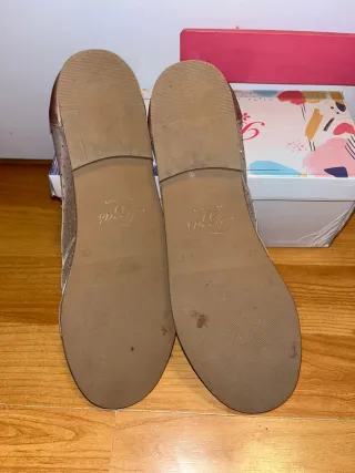 Manoletinas Tigris tul transparente talla 36.