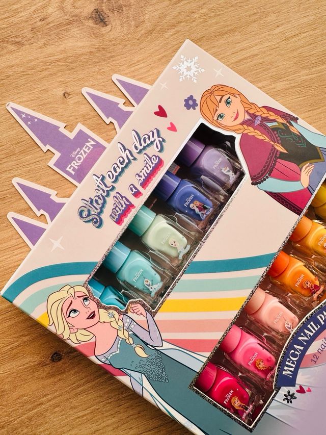Set Pintauñas Frozen Niñas 12 Colores