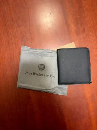 Portafoglio donna nero in similpelle