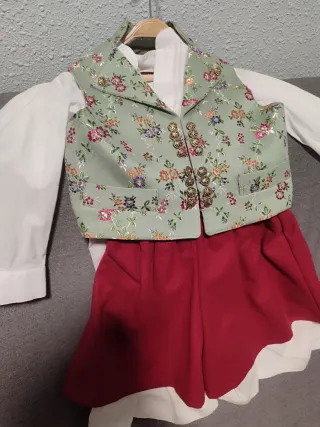 Traje Fallerro Saraguell Niño Talla 4-6 años