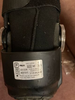 Bota ortopédica ajustable para pierna talla M