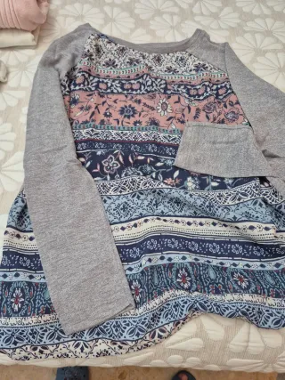 Camiseta manga ranglan estampada