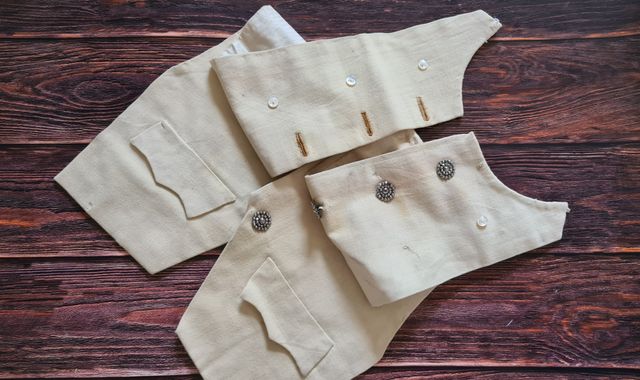 Pettorale da uomo antico “devant de gilet”