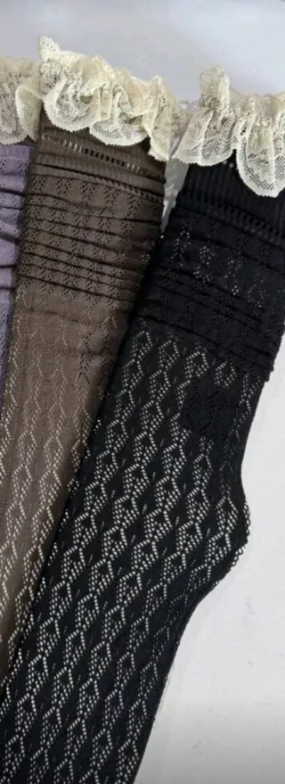 Medias Negras Encaje