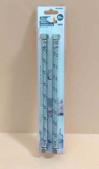 2 Mangueras Bossram 30cm para grifos/WC