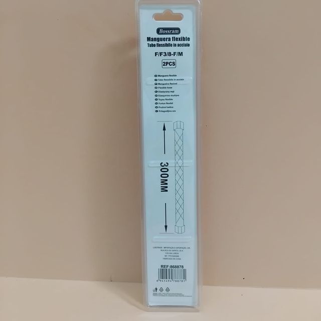 2 Mangueras Bossram 30cm para grifos/WC