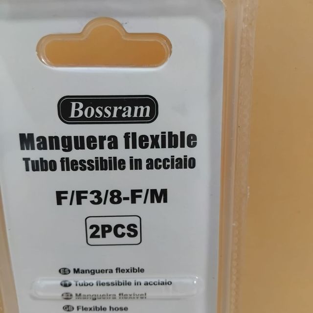 2 Mangueras Bossram 30cm para grifos/WC
