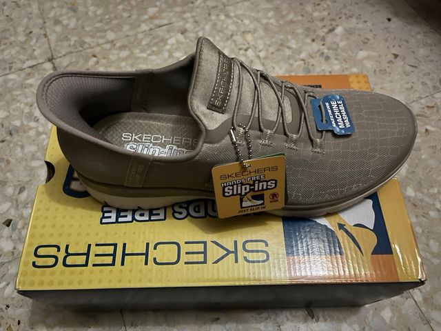 Skechers Slip-ins Beige/Gris Lavables