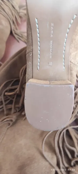 Botas mosqueteras ante 100% con flecos NUEVAS