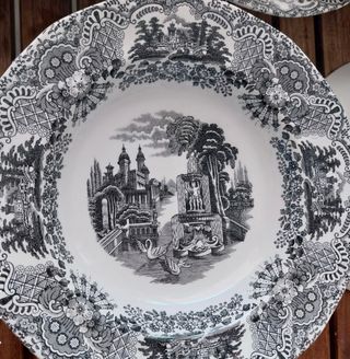 Platos Hondos Cartuja Sevilla Negro Vista