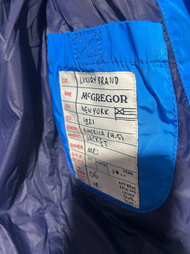 Chaquetón plumífero niño McGregor azul