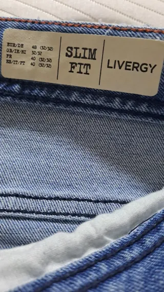 Pantalón vaquero LIVERGY Slim Fit Talla M