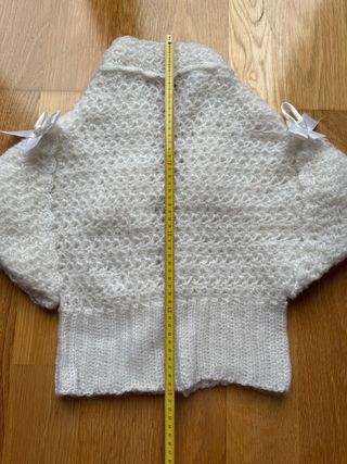 Chaqueta bolero Blanca Hecha a Mano